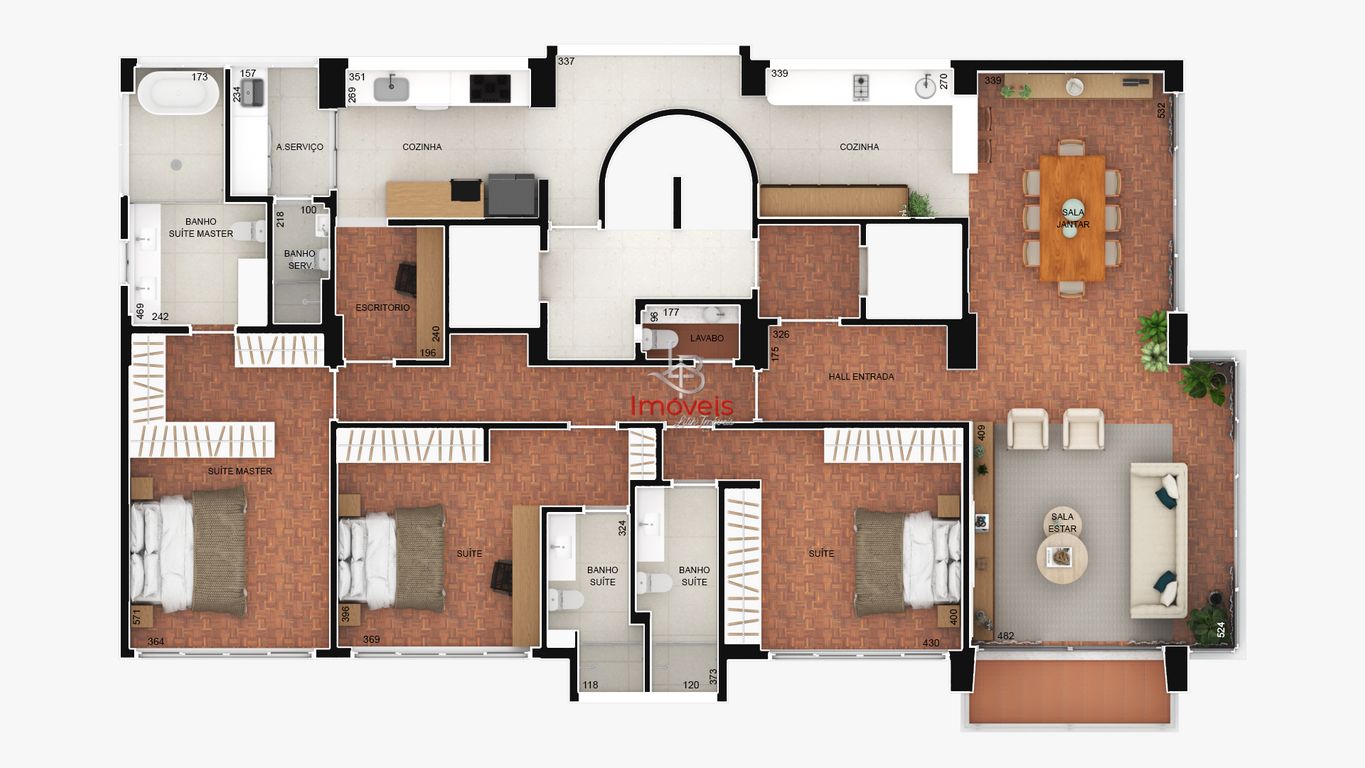 Apartamento, 3 quartos, 211 m² - Foto 4
