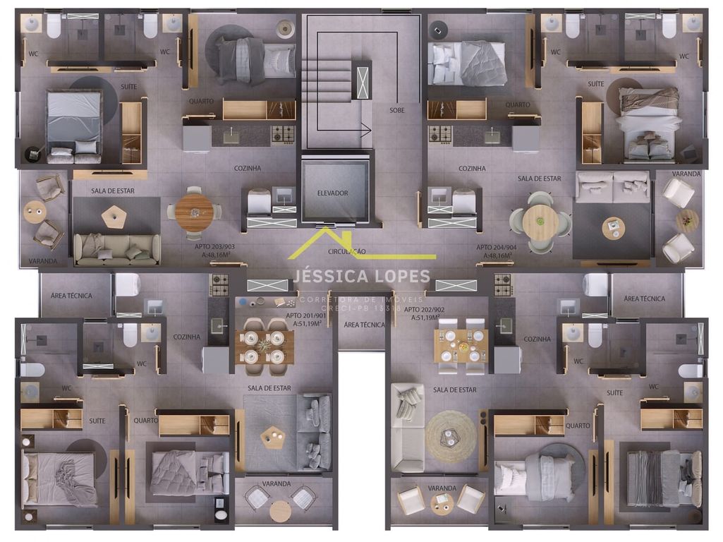 Apartamento à venda com 2 quartos, 53m² - Foto 16