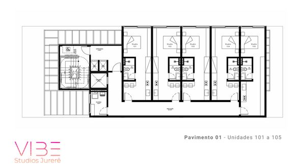 Planta Studios 1º andar