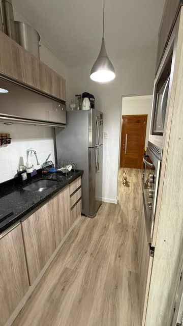 Cozinha mobiliada e equipada