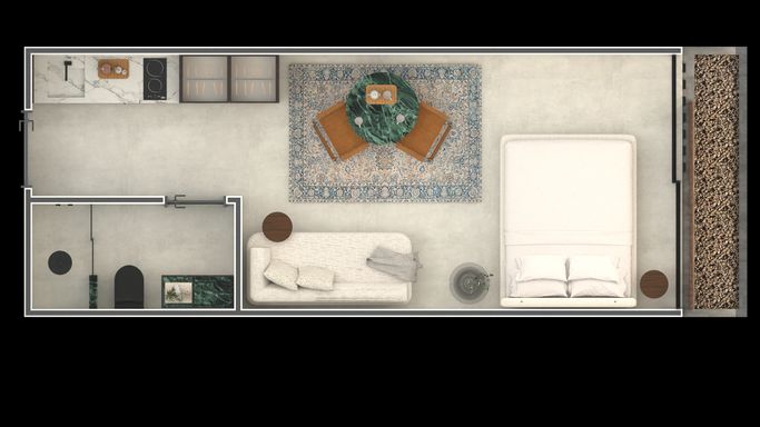 Planta Studio Brezza Jurerê