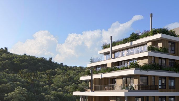 Fachada detalhe Terrá Jurerê