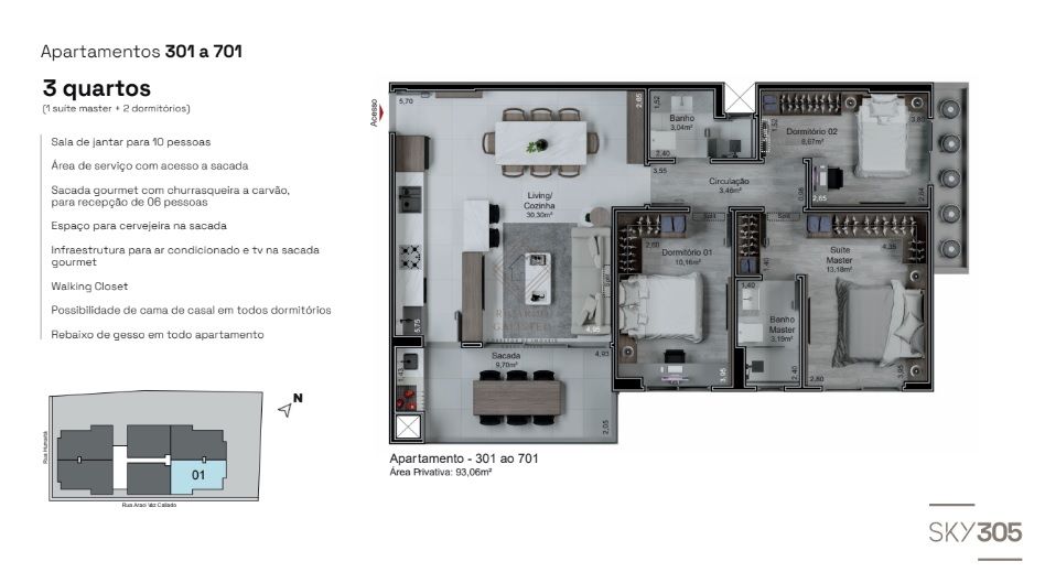 Apartamento, 3 quartos, 93 m² - Foto 29