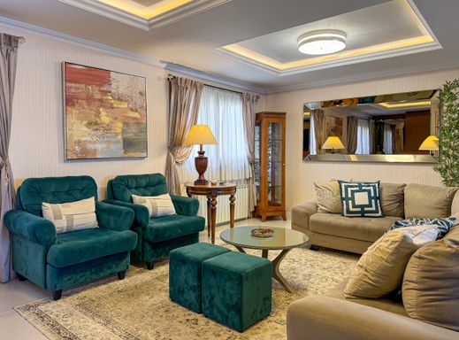 sala de estar com lareira