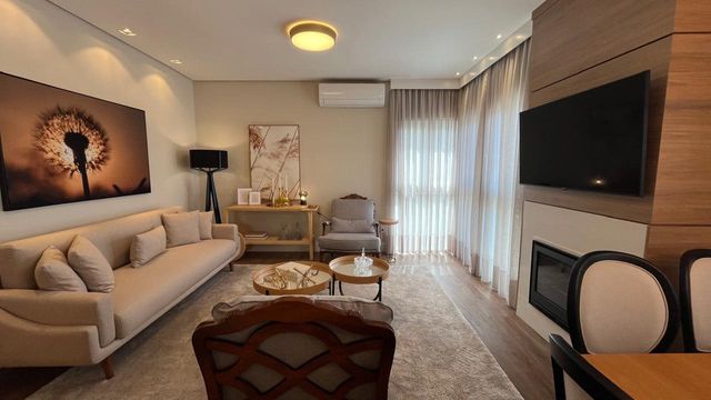 Sala de estar com lareira