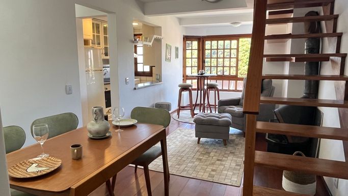 Sala de estar e Jantar integradas