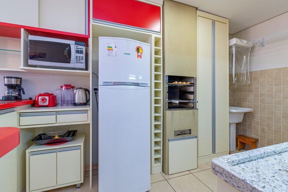 cozinha com churrasqueira