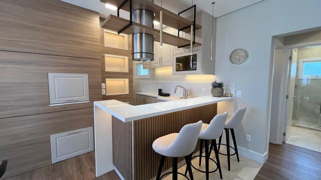 Cozinha com churrasqueira