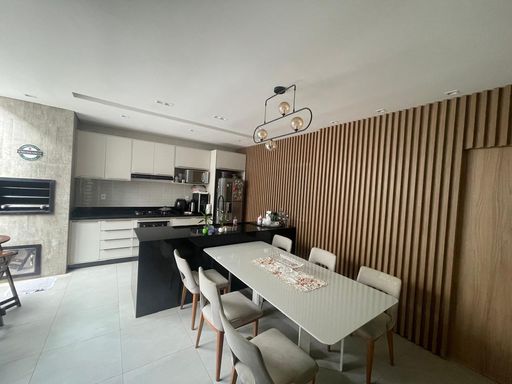 cozinha gourmet mesa virada