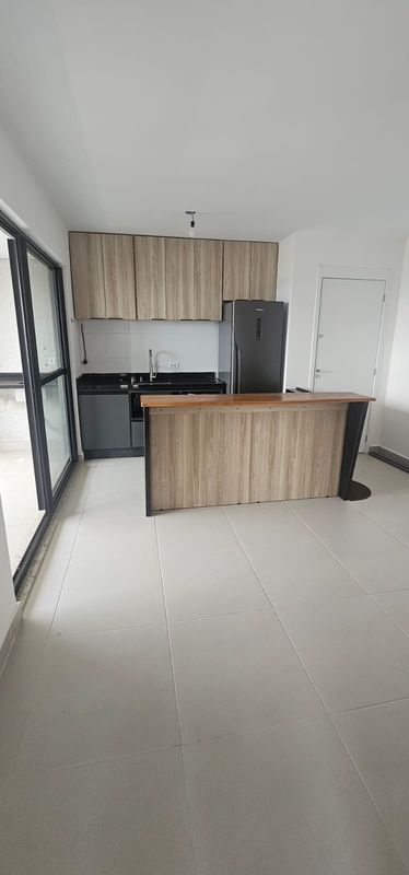 Sala conjugada com cozinha