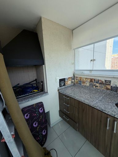 Varanda Goumet com churrasqueira