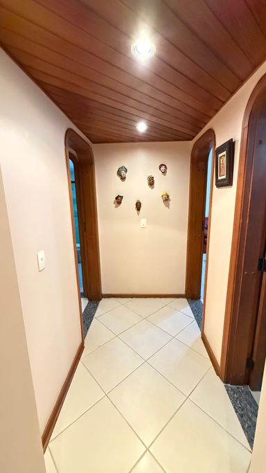 Hall de distribuição para os quartos