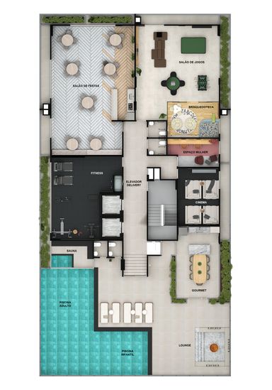 Planta - Lazer cobertura