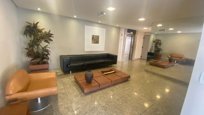 Hall de entrada do condomínio