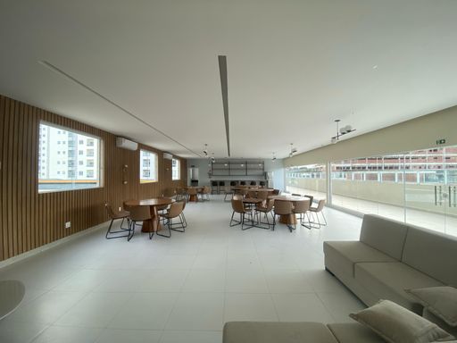 Salão de festa equipado