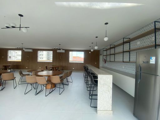 Salão de festa equipado