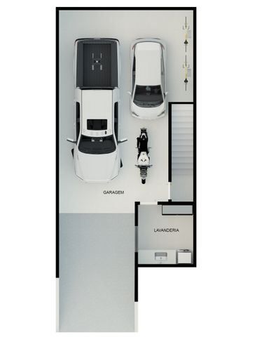 Garagem com opção lavanderia