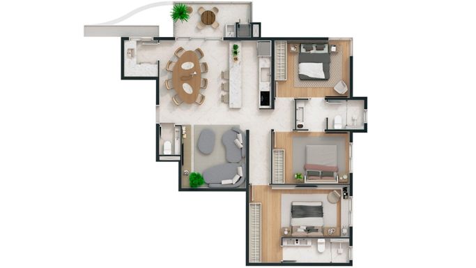 Planta Tipo 1 - Royal Palm
