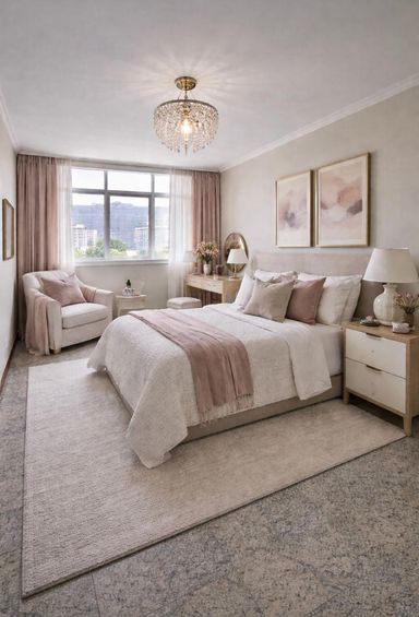 Quarto com inspiração de decoração