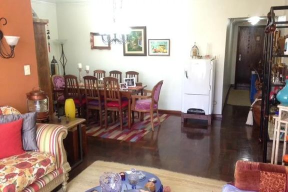 Sala em L com dois ambientes