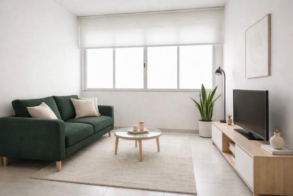 Sala com inspiração de decoração