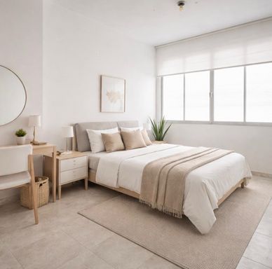 Quarto com inspiração de decoração