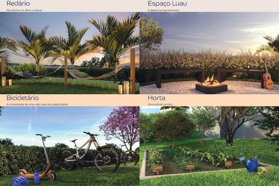 Rendário, Luau, Bicicletário e Horta - Essencial Residence