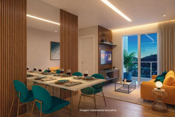 Sala de estar e jantar