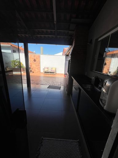 espaço gourmet, com churrasqueira