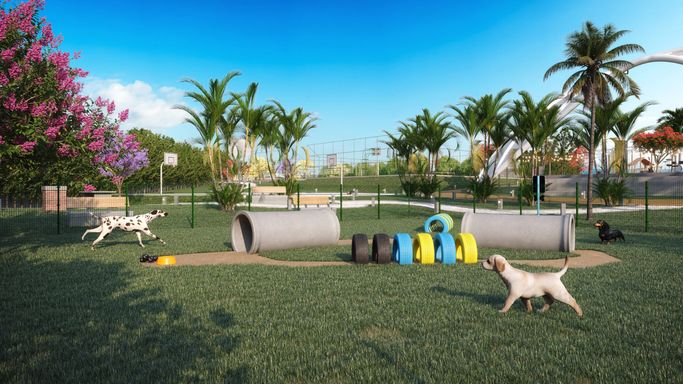 Área comum do Smart City, em Salto-SP