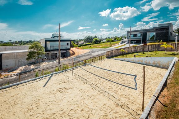 Quadra de beach tennis da Mansão à venda no Parque Village Castelo, em Itu/SP
