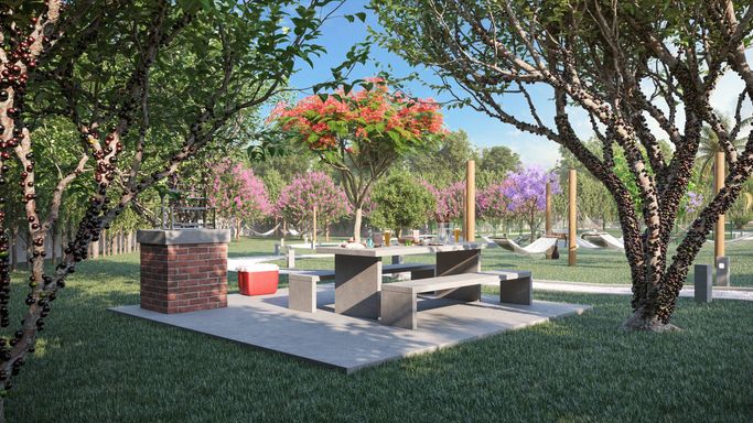 Área comum do Smart City, em Salto-SP