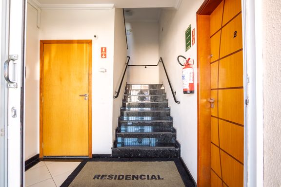 Hall de entrada do Edifício Matisse, em Salto/SP