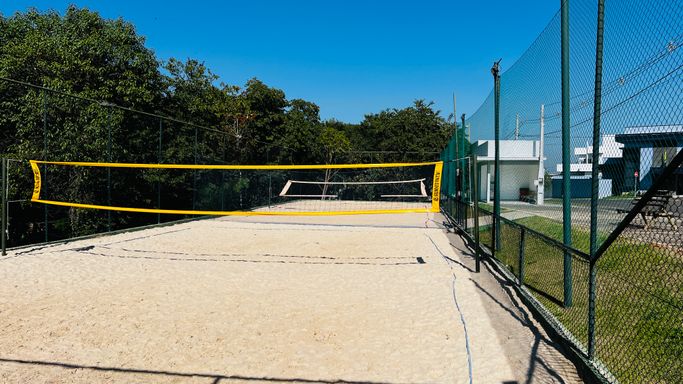 Quadra de beach tennis do Condomínio Lagos D'Icaraí, em Salto-SP