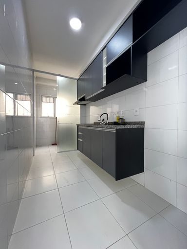 Cozinha do apartamento de 2 dormitórios para locação no Moutonnée Residence, em Salto/SP