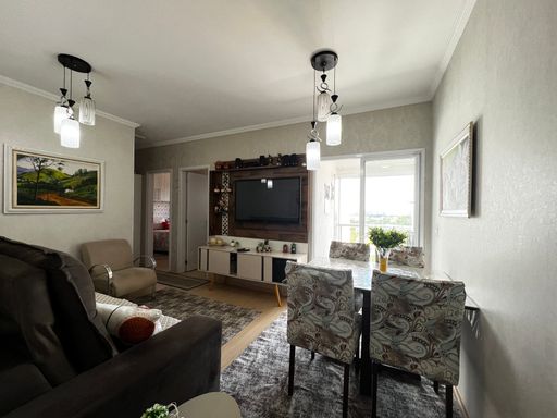 Sala do apartamento do Edifício Moutonnée Residence