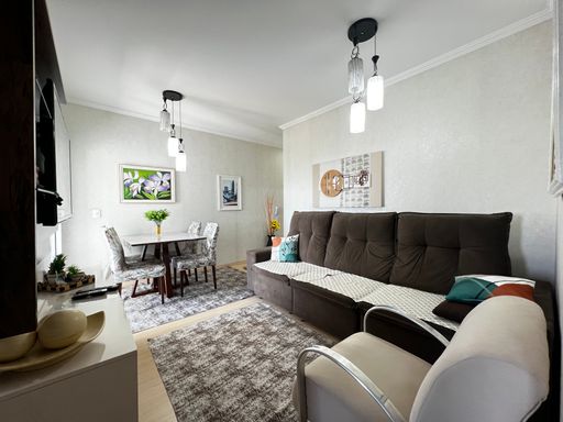 Sala do apartamento do Edifício Moutonnée Residence