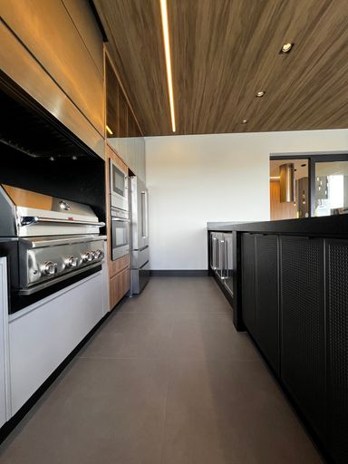 Área gourmet da Mansão à venda no Campo de Toscana, em Vinhedo-SP