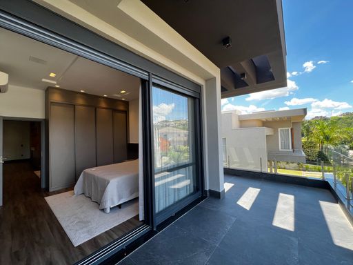 Varanda Suíte 1 da Mansão à venda no Campo de Toscana, em Vinhedo-SP