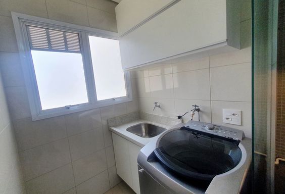 Lavanderia apartamento garden à venda no Moutonnée Residence, em Salto/SP