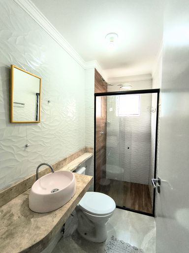 Banheiro do apartamento à venda no Residencial Galena, em Salto/SP