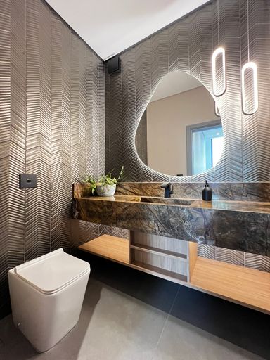 Lavabo da Mansão à venda no Campo de Toscana, em Vinhedo-SP