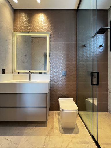 Banheiro Suíte 2 da Mansão à venda no Campo de Toscana, em Vinhedo-SP