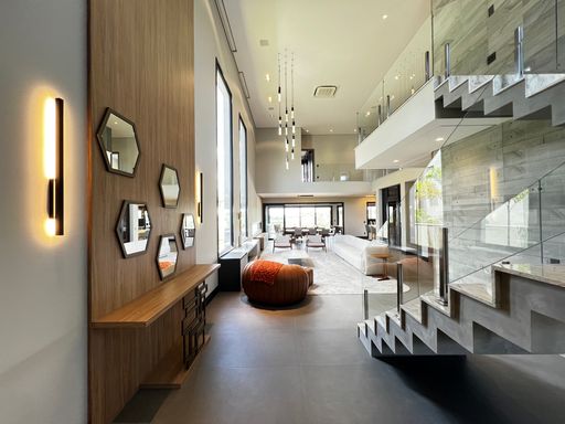 Sala de Estar da Mansão à venda no Campo de Toscana, em Vinhedo-SP