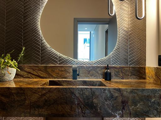 Lavabo da Mansão à venda no Campo de Toscana, em Vinhedo-SP