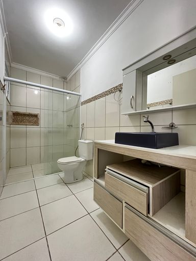Banheiro Suíte Casa de 3 dormitórios à venda no Condomínio Fechado Rio das Pedras, em Salto/SP