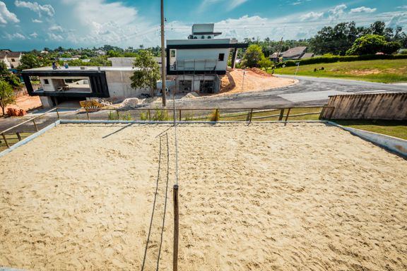 Quadra de beach tennis da Mansão à venda no Parque Village Castelo, em Itu/SP