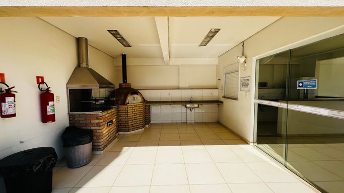 Área Gourmet do Edifício Moutonnée Residence, em Salto/SP