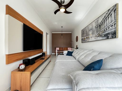 Sala do apartamento à venda na Rua Ricieri Scachetti, em Indaiatuba/SP