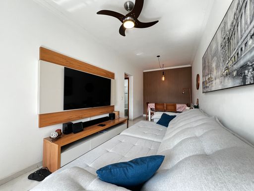 Sala do apartamento à venda na Rua Ricieri Scachetti, em Indaiatuba/SP